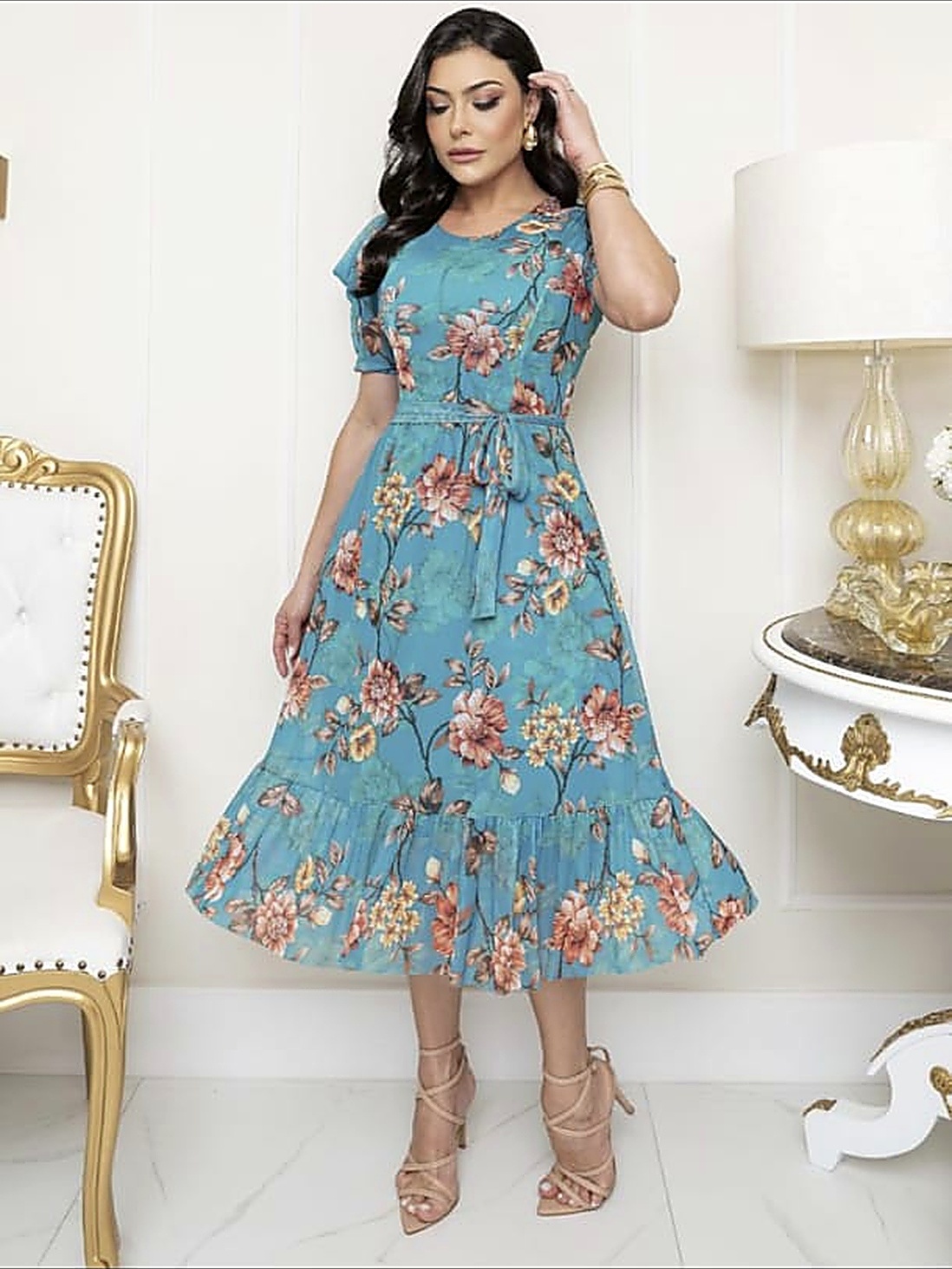 Vestido Midi Tule Ester
