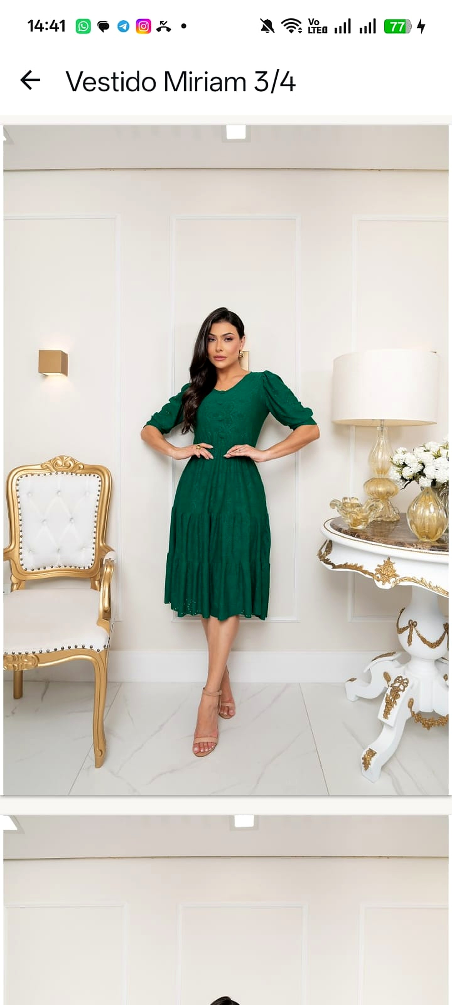 Vestido Miriam 3/4